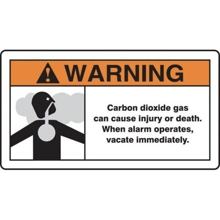 Accuform ANSI WARNING Safety Sign CARBON MFXG340XT MFXG340XT